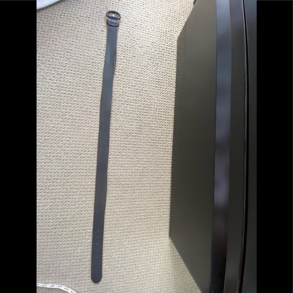 Sandwich leather belt deep purple 1 5/8” wide - Picture 1 of 3